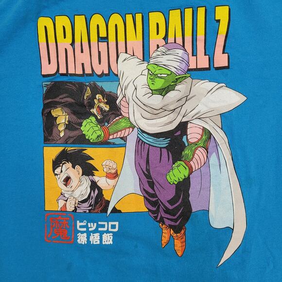 Dragon Ball Z Anime Shirt XL/2XL 25x28 Blue Picalo - Picture 11 of 14